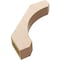 Ekena Millwork 3-inch W x 16-inch D x 16-inch H Legacy Rough Cedar Woodgrain TimberThane Knee Brace, Primed BRCUR03X16X16LECRCPR - alternate 6
